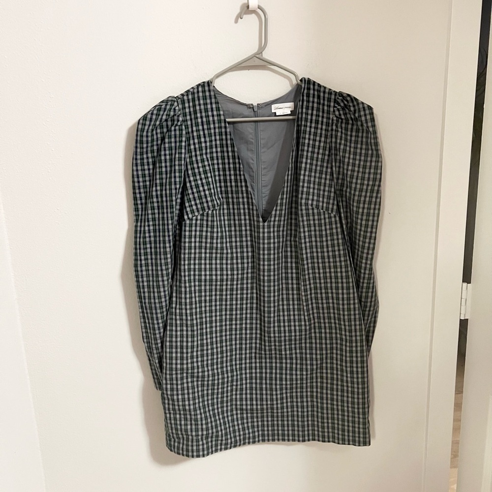 Lovers and Friends Plaid mini dress cotton - Picture 5 of 11
